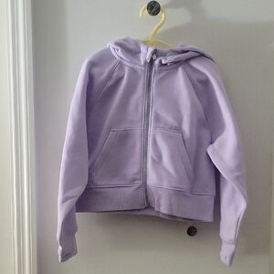 All in Motion Lavender Girls Full Zip Hoodie Size XS 4/5 NWT